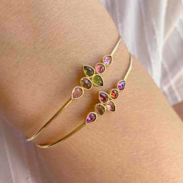 bracelet or or pierre de lune pierres de couleur perledelune gold bracelet with gemstones pierre de lune