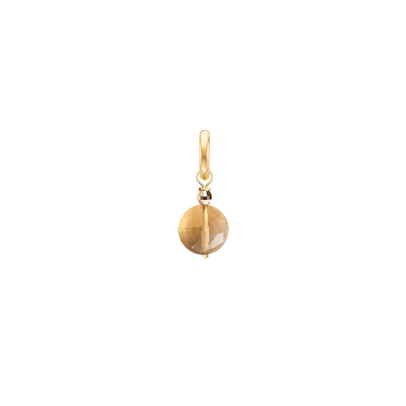 Pastille Charm for Necklace Citrine - 18k Gold - Perle de Lune